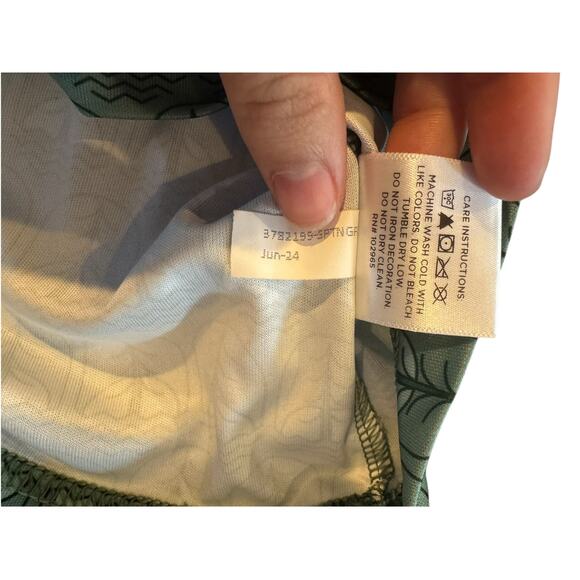 Highlander Beer x League 91 Eco Quarter Zip Pullover Green Tree Print Shirt M - Picture 10 of 10